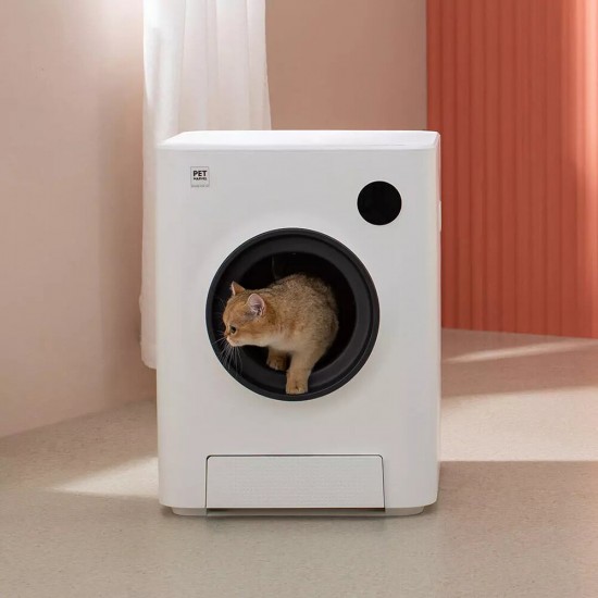 Smart Cat Toilet Automatic Deodorization Self Cleaning Cat Toilet EnClosed Pet Tray Cat Litter Box Automatic Smart APP Remote Sand Box