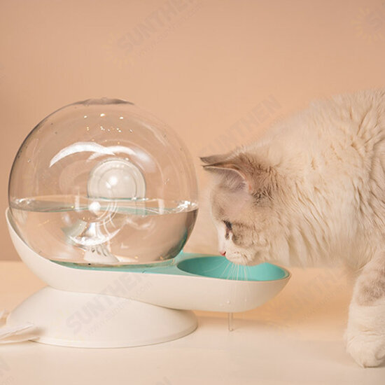 Snails Bubble Automatic Cat Water Bowl Fountain for Pets Water Dispenser Large Drinking Bowl Cat Drink