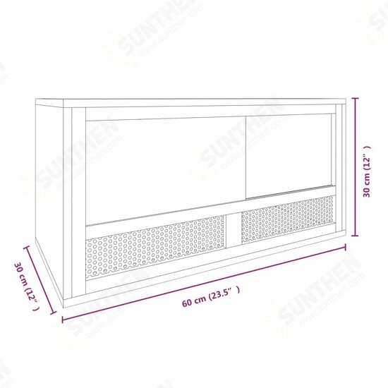 Terrarium Engineered Wood 23.6inchx11.8inchx11.8inch