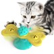 Windmill Cat Toy Funny Turntable Teasing Pet Toy Scratching Tickle Cats Hair Brush Cat Toys Interactive Puzzle Smart Pet