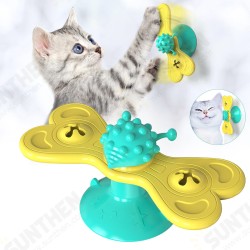 Windmill Cat Toy Funny Turntable Teasing Pet Toy Scratching Tickle Cats Hair Brush Cat Toys Interactive Puzzle Smart Pet Windmill Cat Toy Funny Turntable Teasing Pet Toy Scratching Tickle Cats Hair Brush Cat Toys Interactive Puzzle Smart Pet