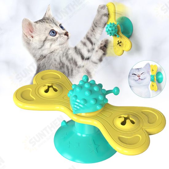Windmill Cat Toy Funny Turntable Teasing Pet Toy Scratching Tickle Cats Hair Brush Cat Toys Interactive Puzzle Smart Pet Windmill Cat Toy Funny Turntable Teasing Pet Toy Scratching Tickle Cats Hair Brush Cat Toys Interactive Puzzle Smart Pet
