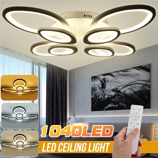 108W 10800LM 1040LED Post-Modern Ceiling Lamp Elegant Living Room Light+Remote