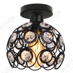 110-240V Black/White Mini Chandelier Crystal Modern Industrial Semi Flush Mount Ceiling Light Fixture Without Bulb 110-240V Black/White Mini Chandelier Crystal Modern Industrial Semi Flush Mount Ceiling Light Fixture Without Bulb