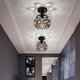 110-240V Black/White Mini Chandelier Crystal Modern Industrial Semi Flush Mount Ceiling Light Fixture Without Bulb 110-240V Black/White Mini Chandelier Crystal Modern Industrial Semi Flush Mount Ceiling Light Fixture Without Bulb