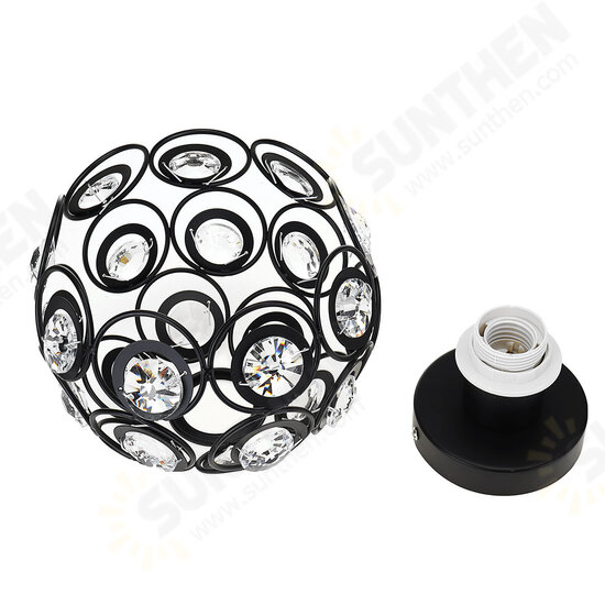 110-240V Black/White Mini Chandelier Crystal Modern Industrial Semi Flush Mount Ceiling Light Fixture Without Bulb 110-240V Black/White Mini Chandelier Crystal Modern Industrial Semi Flush Mount Ceiling Light Fixture Without Bulb