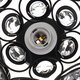 110-240V Black/White Mini Chandelier Crystal Modern Industrial Semi Flush Mount Ceiling Light Fixture Without Bulb 110-240V Black/White Mini Chandelier Crystal Modern Industrial Semi Flush Mount Ceiling Light Fixture Without Bulb