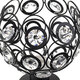 110-240V Black/White Mini Chandelier Crystal Modern Industrial Semi Flush Mount Ceiling Light Fixture Without Bulb