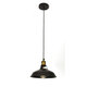 110V-250V 27cm Retro Chandeliers Pendant Lights E26/E27 Black Pendant Lighting For Home Without Bulb