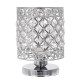 110V Ceiling Light Fixture Flush Mount Modern Pendant Lighting Crystal Chandelier Without Bulb