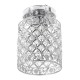 110V Ceiling Light Fixture Flush Mount Modern Pendant Lighting Crystal Chandelier Without Bulb