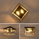 110V E26 Metal Pendant Ceiling Light Shade Industrial Geometric Wire Cage Lampshade Lamp