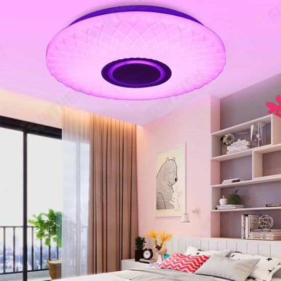 112LED Modern Dimmable Full Color RGB LED WIFI Ceiling Light with APP Remote Control