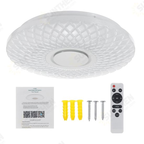 112LED Modern Dimmable Full Color RGB LED WIFI Ceiling Light with APP Remote Control