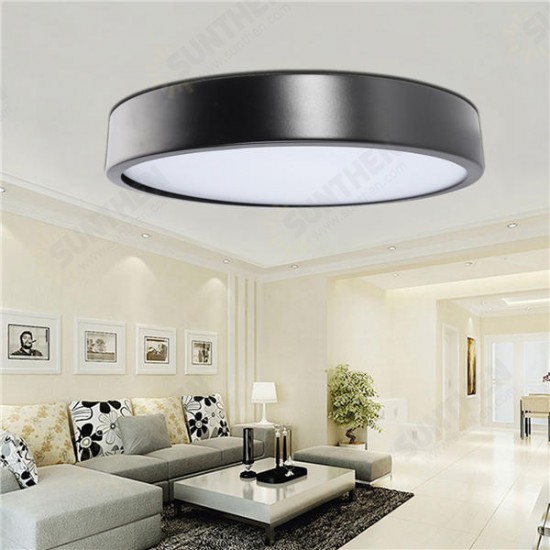 12W 18W 24W 5CM Warm/Cold White LED Ceiling Light Black Mount Fixture for Home Bedroom Living Room