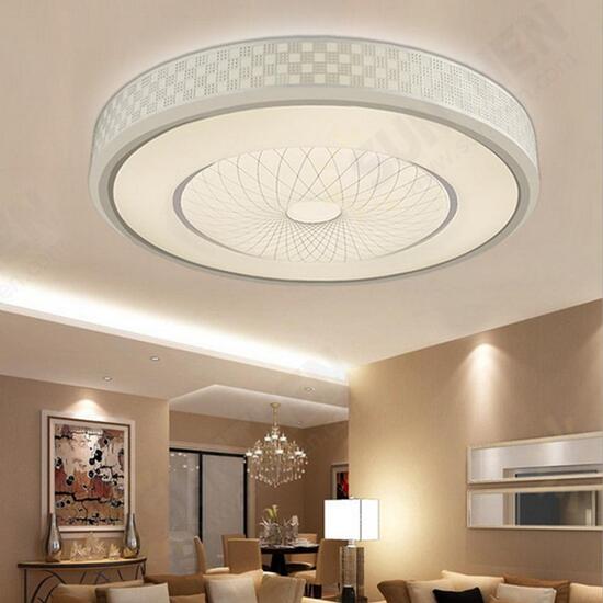 12W 24 LED Bright Round Ceiling Down Light Modern Luxury Flush Acrylic Lamp