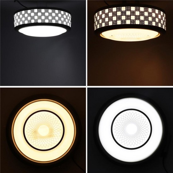 12W 24 LED Bright Round Ceiling Down Light Modern Luxury Flush Acrylic Lamp