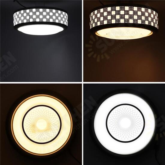 12W 24 LED Bright Round Ceiling Down Light Modern Luxury Flush Acrylic Lamp