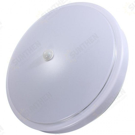 12W PIR Infrared Motion Sensor Flush Mounted LED Ceiling Light AC110-265V