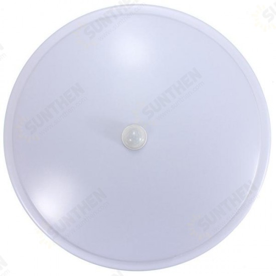 12W PIR Infrared Motion Sensor Flush Mounted LED Ceiling Light AC110-265V