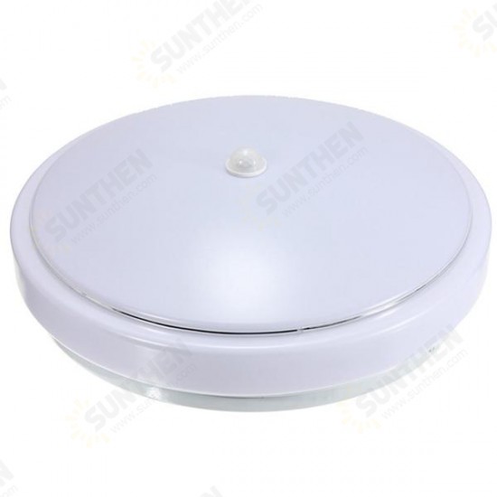 12W PIR Infrared Motion Sensor Flush Mounted LED Ceiling Light AC110-265V