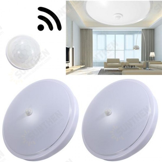 12W PIR Infrared Motion Sensor Flush Mounted LED Ceiling Light AC110-265V