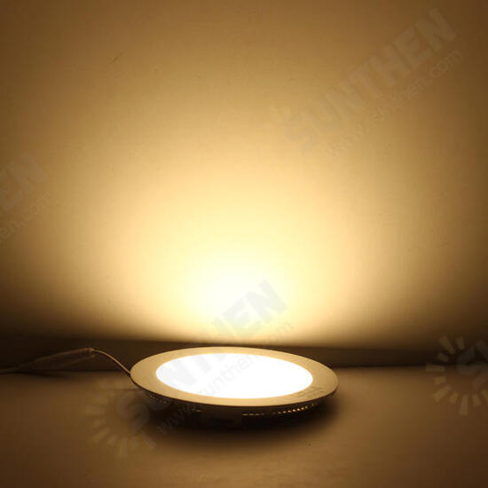 12W Round Ceiling Ultra Thin Panel LED Lamp Down Light Light 85-265V