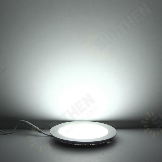 12W Round Ceiling Ultra Thin Panel LED Lamp Down Light Light 85-265V