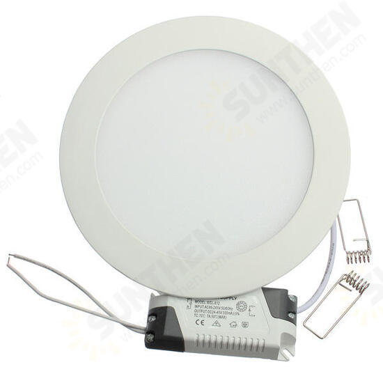 12W Round Ceiling Ultra Thin Panel LED Lamp Down Light Light 85-265V