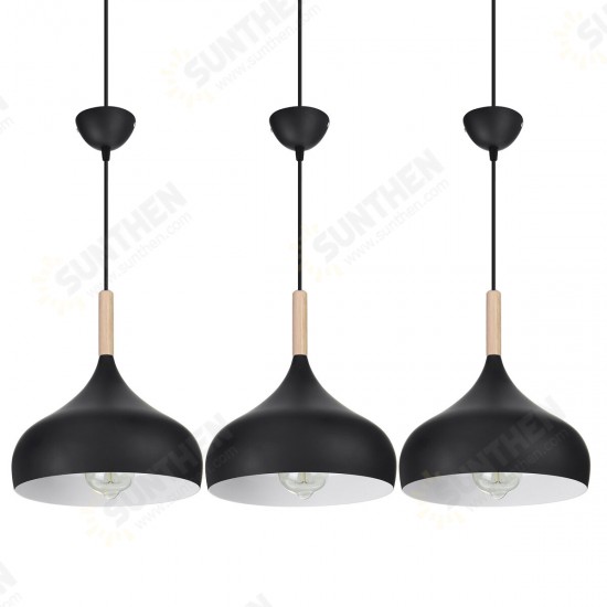 1/3pcs Kitchen Pendant Light Bar Lamp Wood Pendant Lighting Modern Ceiling Light