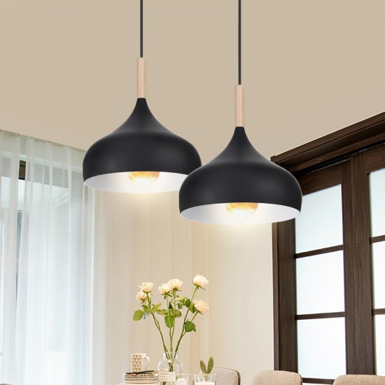 1/3pcs Kitchen Pendant Light Bar Lamp Wood Pendant Lighting Modern Ceiling Light
