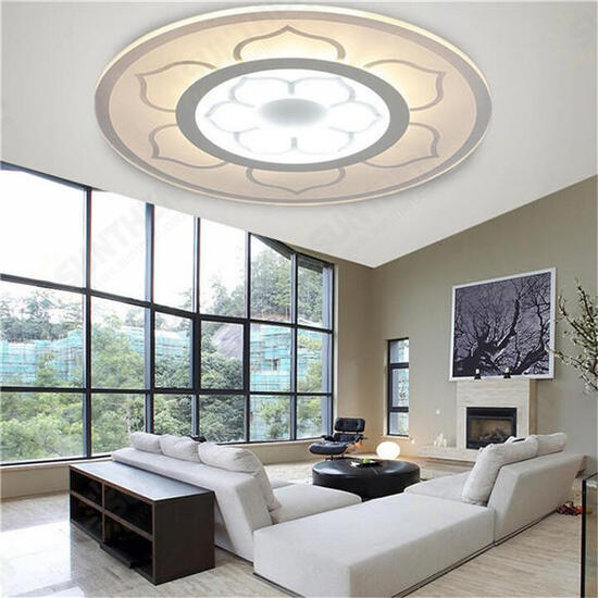 15W Modern Round Flower Acrylic LED Ceiling Lights Warm White/White Lamp for Living Room AC220V