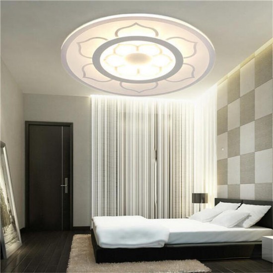 15W Modern Round Flower Acrylic LED Ceiling Lights Warm White/White Lamp for Living Room AC220V