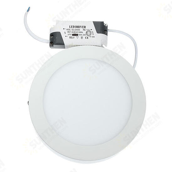 15W Round LED Panel Wall Ceiling Down Lights Mount Lamp AC 85-265V