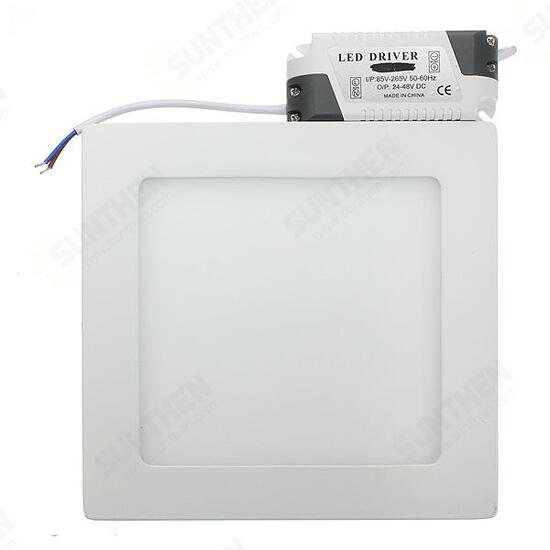 15W Square Dimmable LED Panel Ceiling Down Light Lamp AC 85-265V