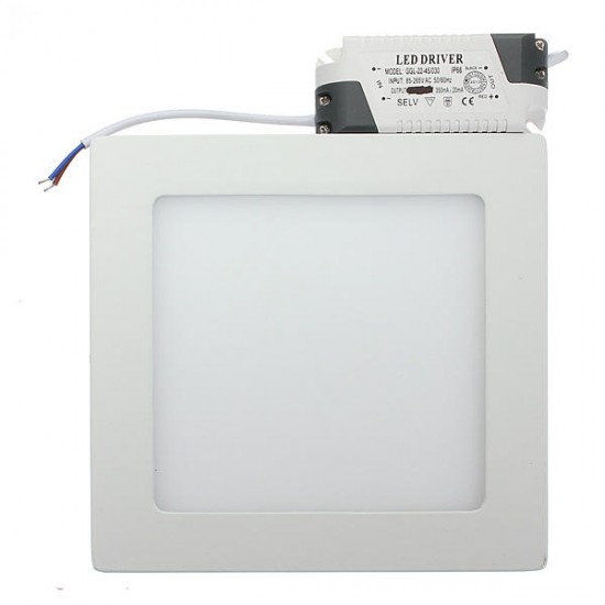 15W Square LED Panel Ceiling Down Light Lamp AC 85-265V