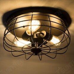 16inch 3-Light Industrial Pendant Ceiling Light Fixture Chandelier Metal Metal 16inch 3-Light Industrial Pendant Ceiling Light Fixture Chandelier Metal Metal