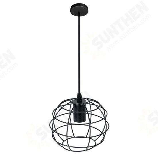 17*18cm E27 Vintage Industrial Wrought Iron Restaurant Chandelier Corridor Ceiling Hanging Lampshade