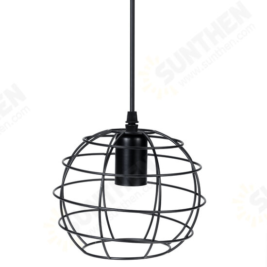 17*18cm E27 Vintage Industrial Wrought Iron Restaurant Chandelier Corridor Ceiling Hanging Lampshade