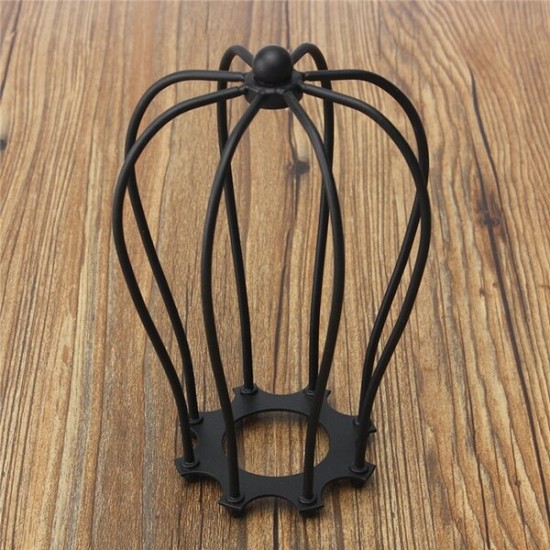 175MM DIY Vintage Pendant Trouble Light Bulb Guard Wire Cage Ceiling Hanging Lampshade