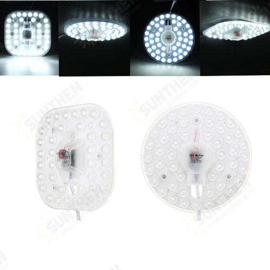 18W 24W Round Square Pcb Board LED Module Pure White Retrofit Replace Ceiling Lamp AC165-265V