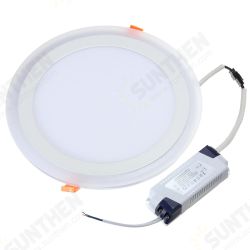 18W RGB Dual Color LED Recessed Ceiling Round Panel Down Light Lamp AC85-265V 18W RGB Dual Color LED Recessed Ceiling Round Panel Down Light Lamp AC85-265V