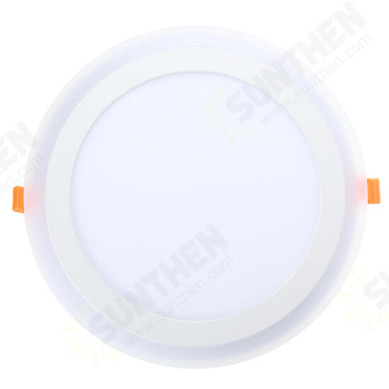 18W RGB Dual Color LED Recessed Ceiling Round Panel Down Light Lamp AC85-265V 18W RGB Dual Color LED Recessed Ceiling Round Panel Down Light Lamp AC85-265V