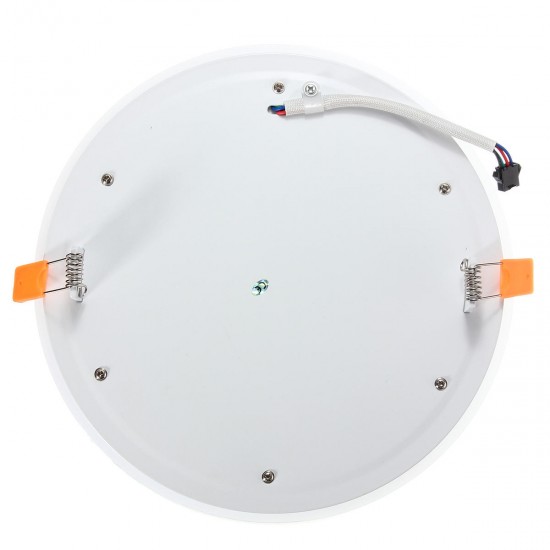 18W RGB Dual Color LED Recessed Ceiling Round Panel Down Light Lamp AC85-265V