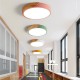 18W Ultra-thin Ceiling Light Colorful Round Acrylic LED Wood Room Ceiling Lamp