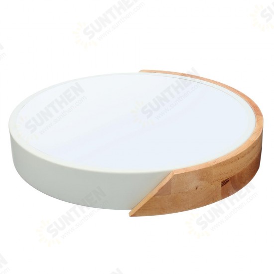 18W Ultra-thin Ceiling Light Colorful Round Acrylic LED Wood Room Ceiling Lamp