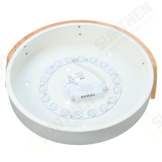 18W Ultra-thin Ceiling Light Colorful Round Acrylic LED Wood Room Ceiling Lamp