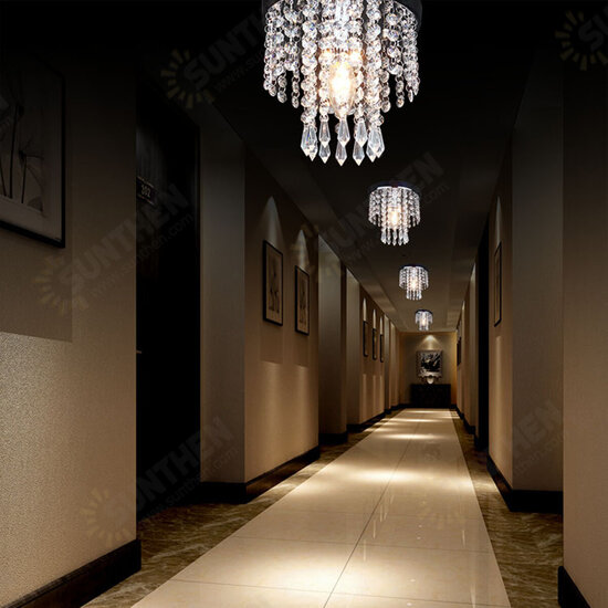 20*20CM Aisle Bedroom Crystal Chandelier Pendant Lamp Ceiling Light Lighting Fixture 20*20CM Aisle Bedroom Crystal Chandelier Pendant Lamp Ceiling Light Lighting Fixture