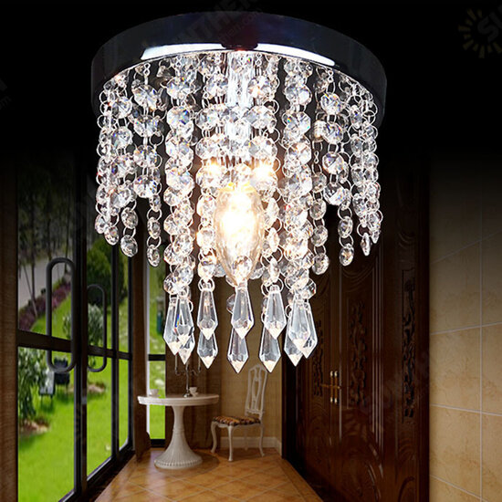 20*20CM Aisle Bedroom Crystal Chandelier Pendant Lamp Ceiling Light Lighting Fixture 20*20CM Aisle Bedroom Crystal Chandelier Pendant Lamp Ceiling Light Lighting Fixture