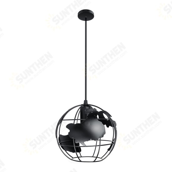 20X20CM Retro Iron E27 Chandeliers Industrial Pendant Light Ceiling Hanging Lamp for Living Dining Room